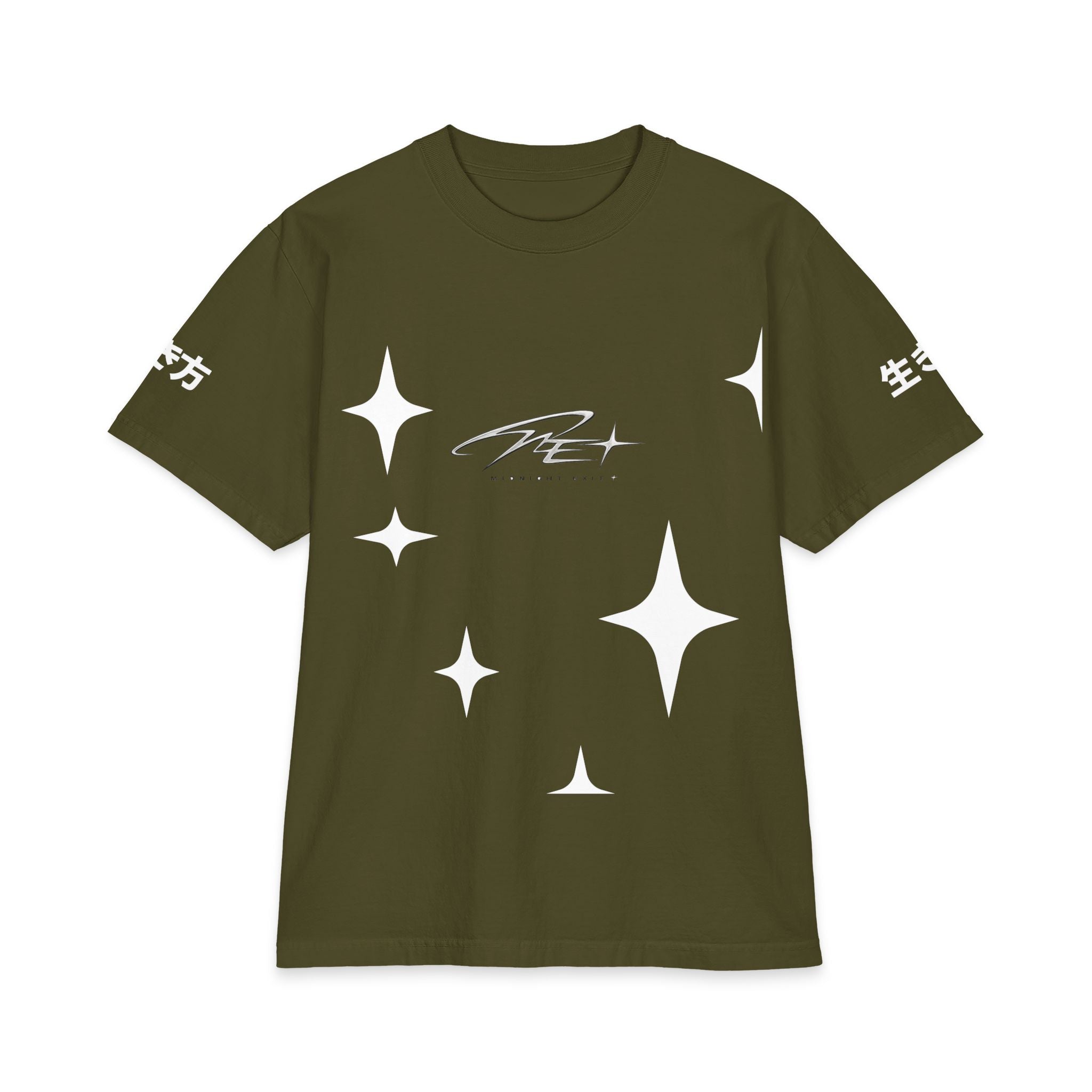 Midnight Exit/ EXIT-002 "心の安らぎ" (peace of mind) Heavyweight Oversized Graphic Tee