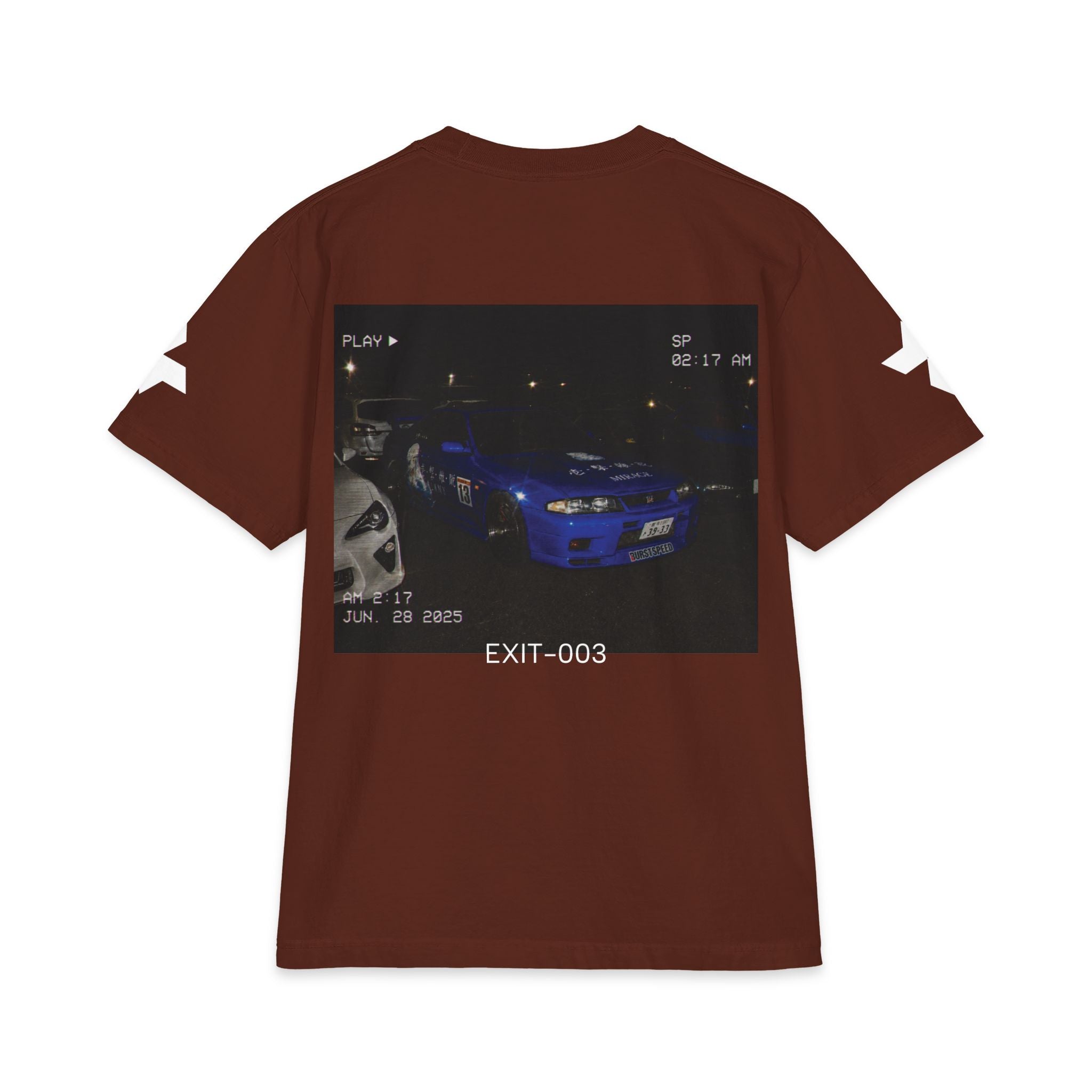 Midnight Exit/ EXIT-003 Nissan GT-R car meet at 2:17am VHS style