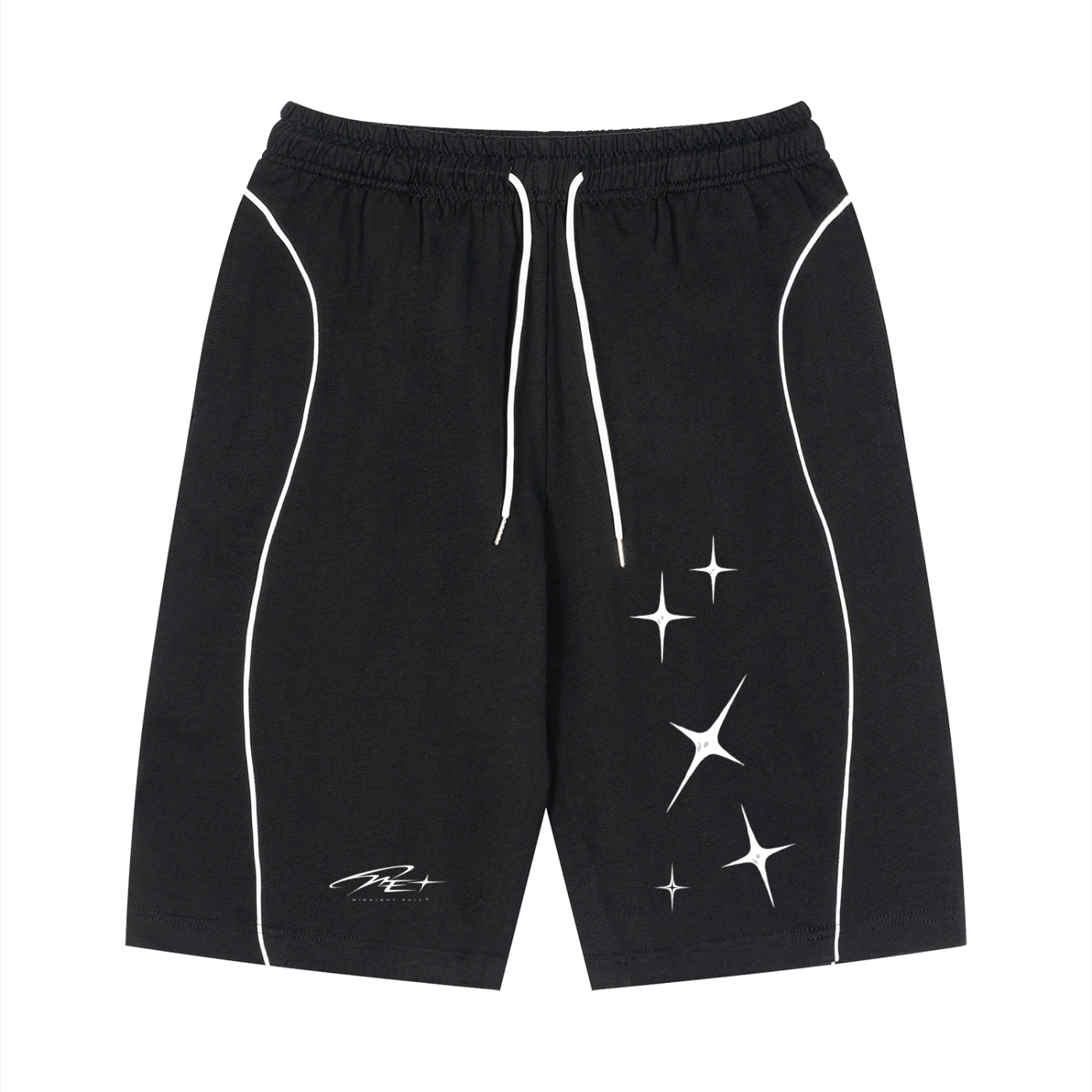 Midnight Exit/ 01 - midnight stars designer shorts